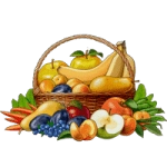 Раскраска Фрукты