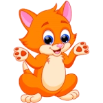 Раскраска кошка для детей