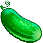 Раскраска Огурец