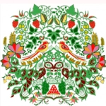 Раскраска Волшебный лес
